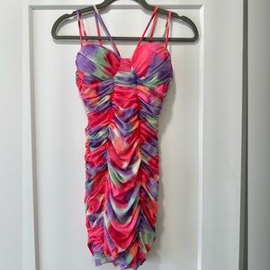 Pink & Purple Bodycon Mini Dress